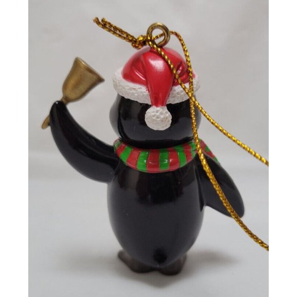 Ganz Penguin Holding Bell Christmas Ornament - Picture 4 of 8